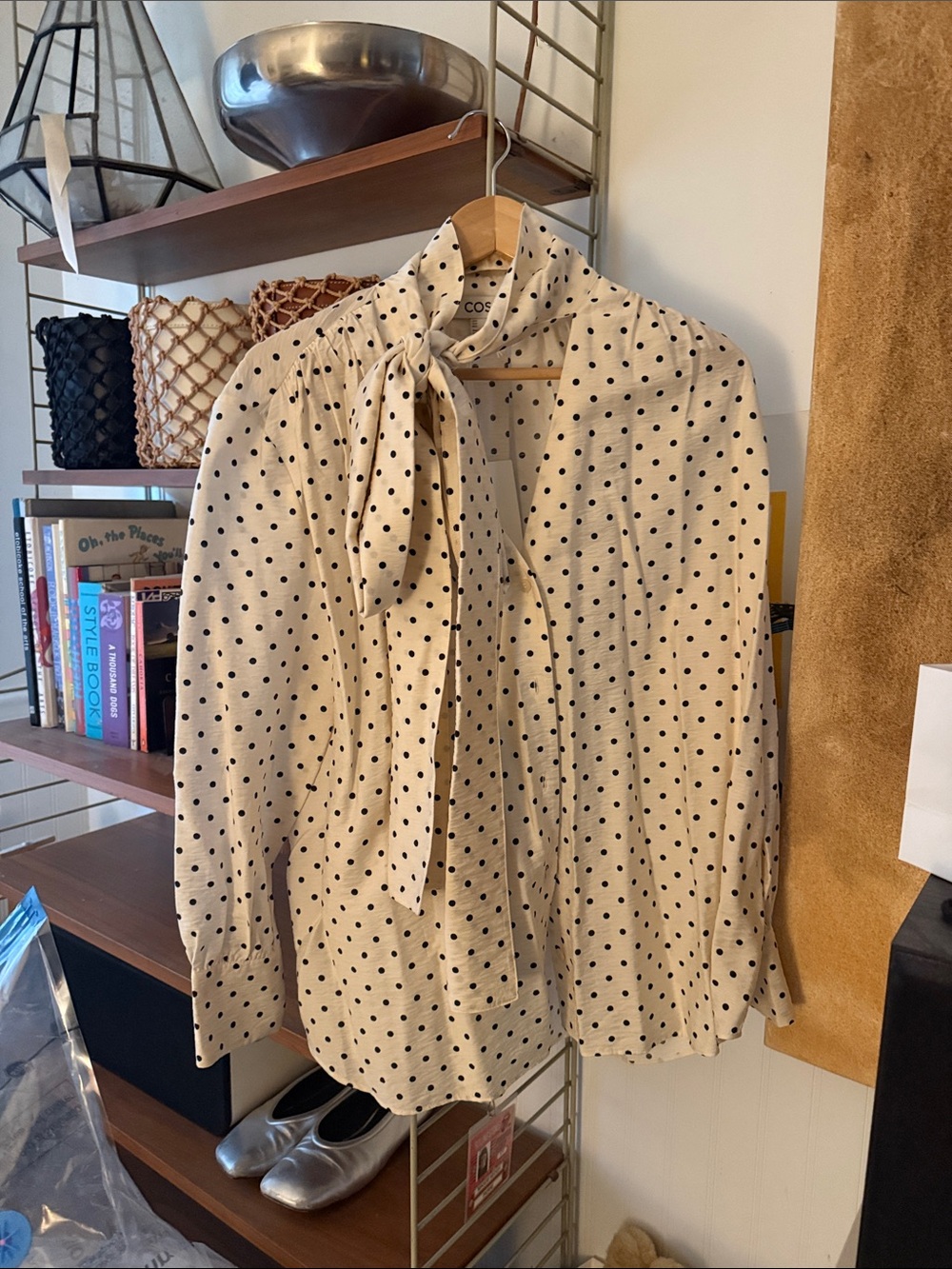 *nwt* *sold out* COS Polka Dot Scarf Blouse